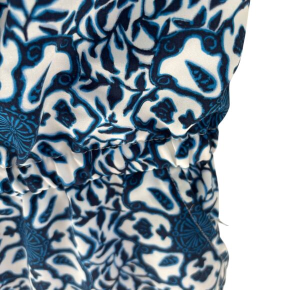 Vineyard Vines Girls Tile Medallion Blue and White Coastal Romper Size L(14) - Picture 6 of 7